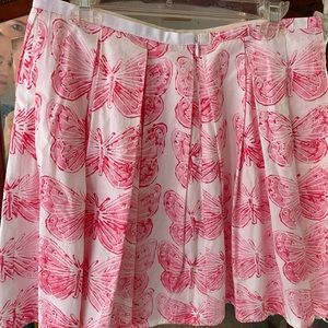 Red Valentino pink butterfly skirt size 8